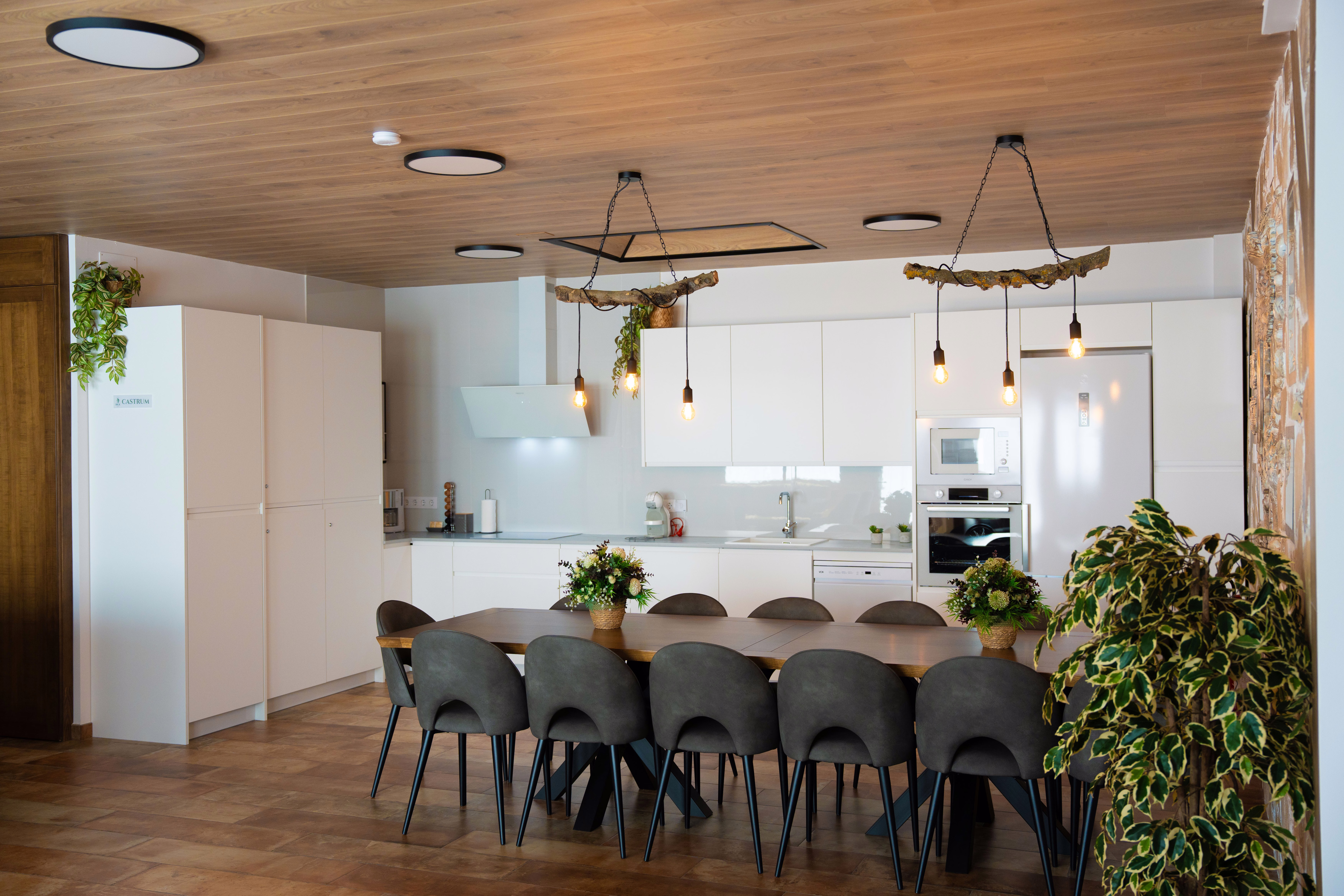 CASTRUM - Salón-cocina de 65m2 con mesa de comedor grande